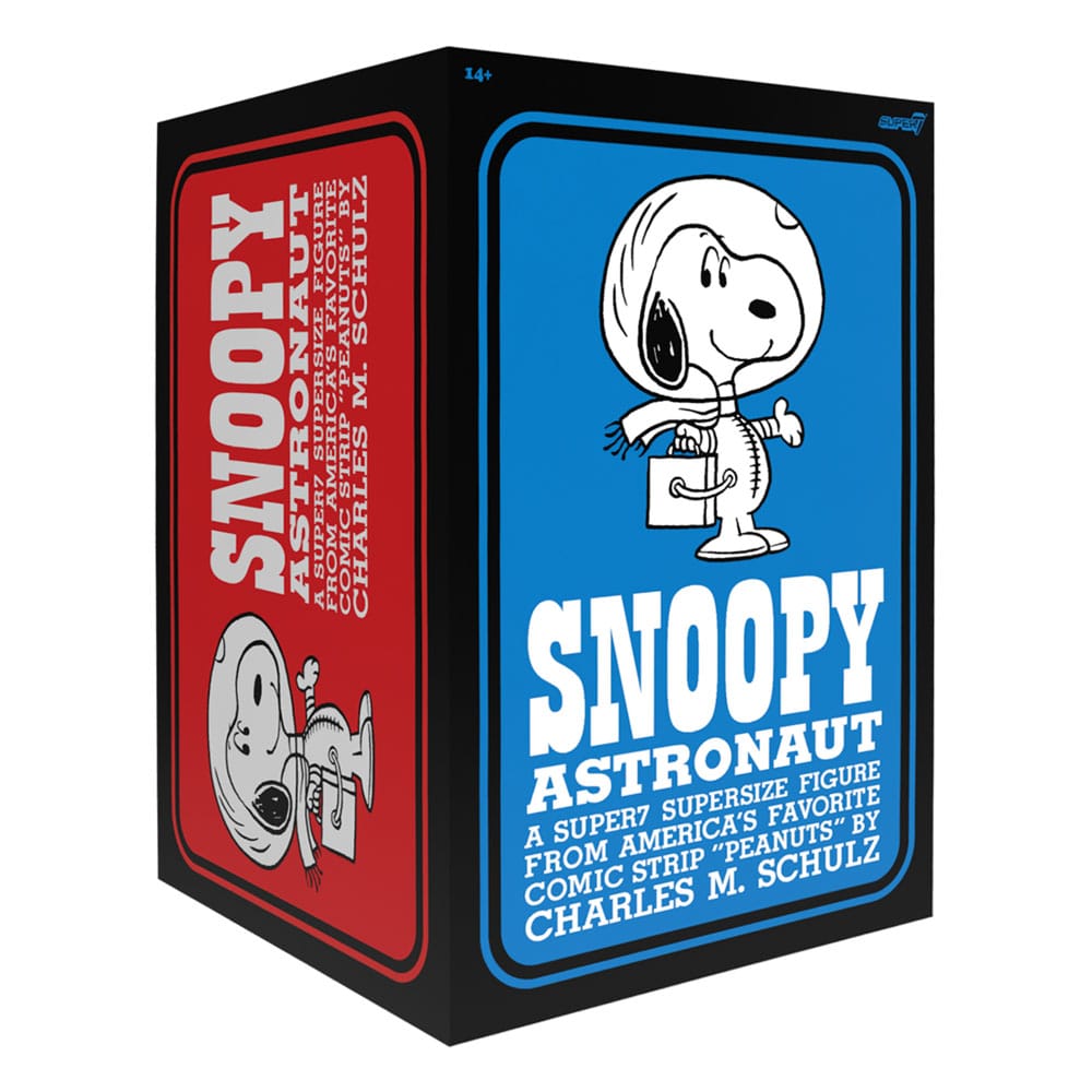Peanuts Supersize Vinyl Actionfigur Snoopy Vit Rymddräkt 30 cm Super7