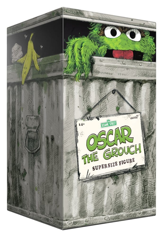 Sesame Street Extra Stor Figur Oscar The Grouch
