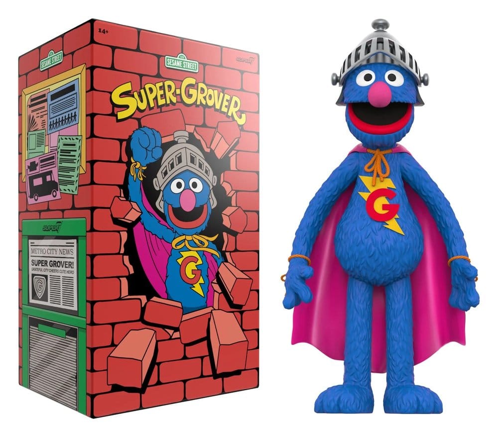 Sesame Street Supersize Figure Super Grover 36 cm