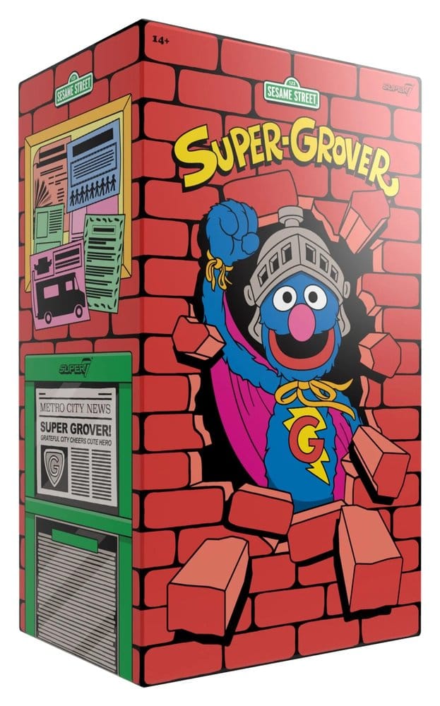 Sesame Street Supersize Figure Super Grover 36 cm