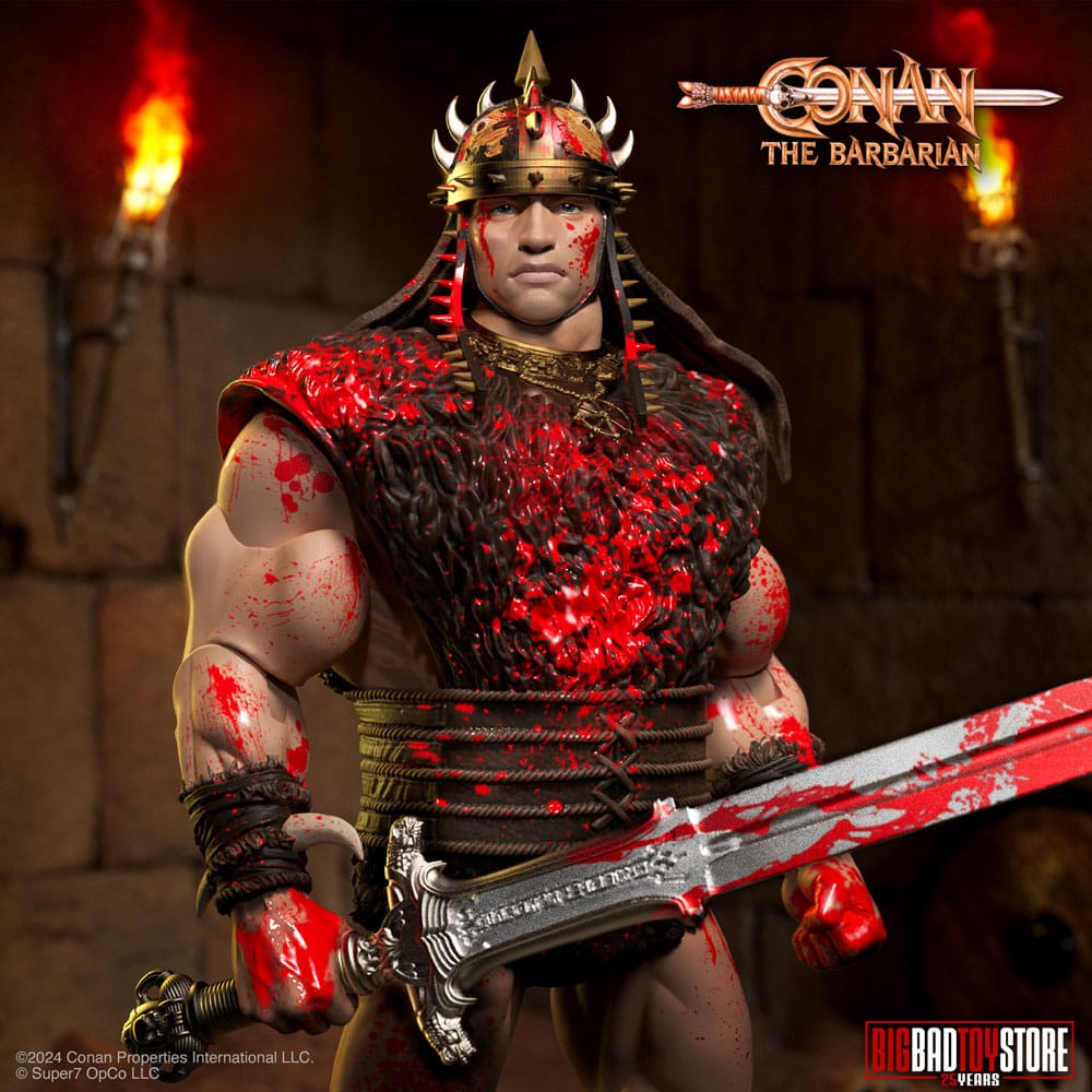 Conan the Barbarian Ultimates Action Figur Conan Blood Soaked Pit Fighter 18 cm Super7
