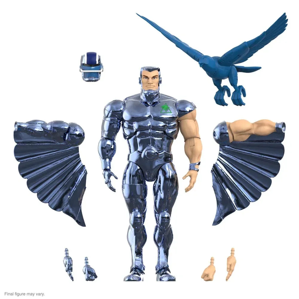 SilverHawks Ultimates Action Figur Steelwill (Toy Version Vac Metal) 18 cm Super7