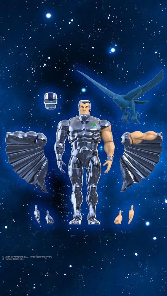 SilverHawks Ultimates Action Figur Steelwill (Toy Version Vac Metal) 18 cm Super7