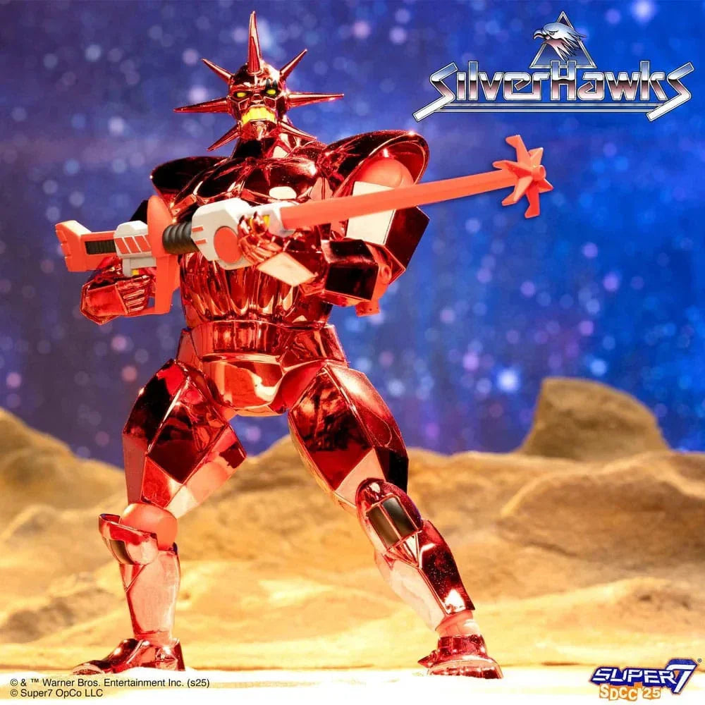 SilverHawks Ultimates Action Figur Mon*Star Metallic Vac Metal 18 cm Super7