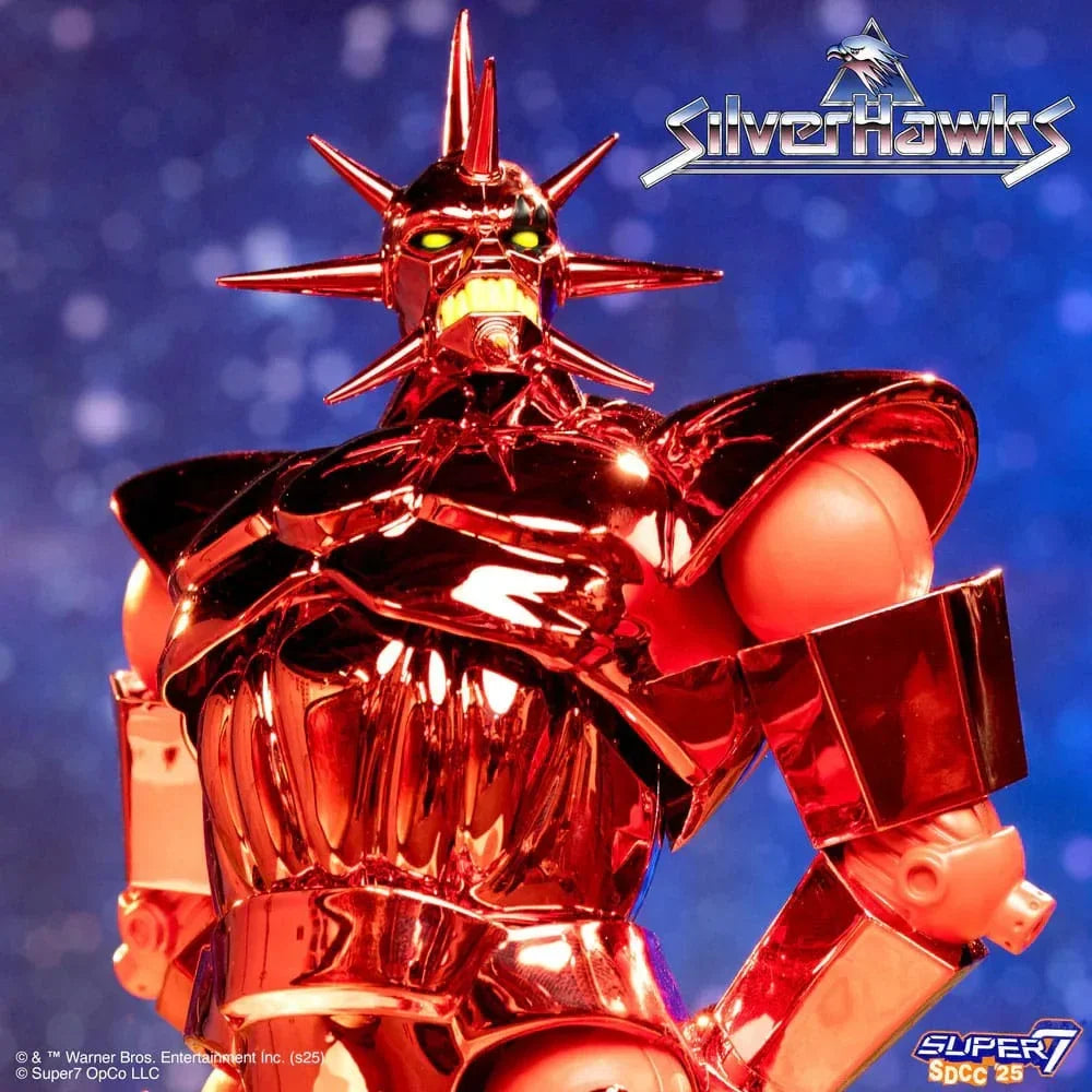 SilverHawks Ultimates Action Figur Mon*Star Metallic Vac Metal 18 cm Super7