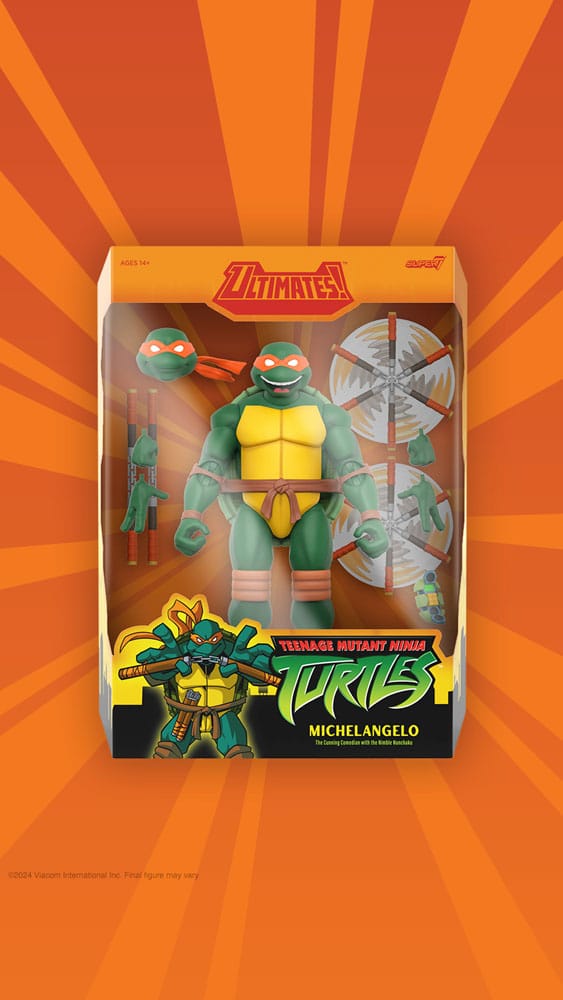 Teenage Mutant Ninja Turtles Ultimates Action Figur Wave 12 Michelangelo 18 cm Super7