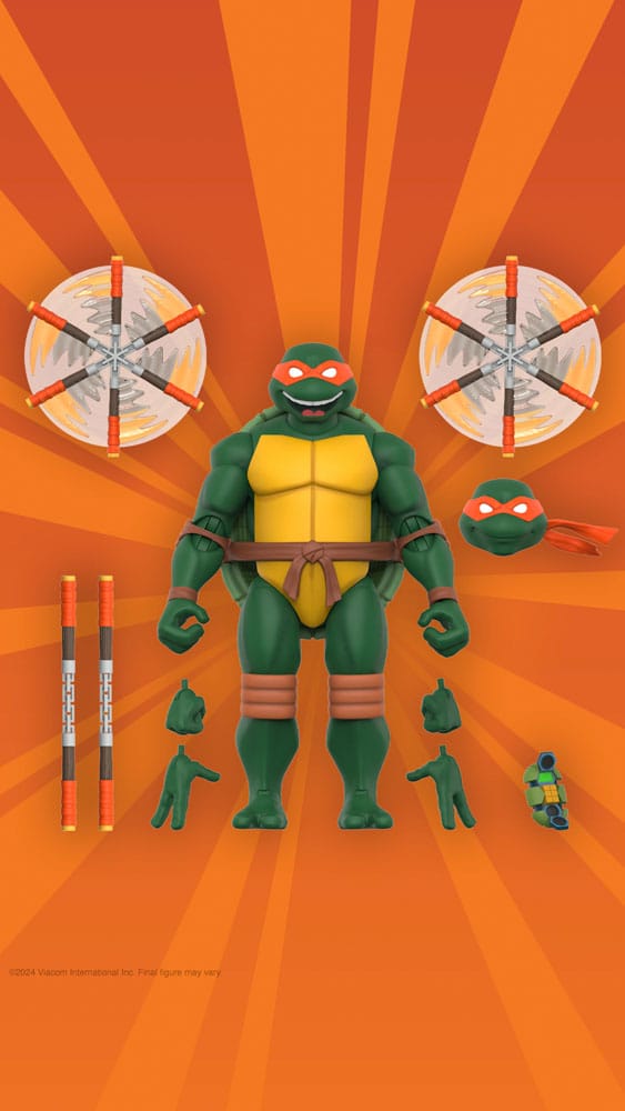 Teenage Mutant Ninja Turtles Ultimates Action Figur Wave 12 Michelangelo 18 cm Super7