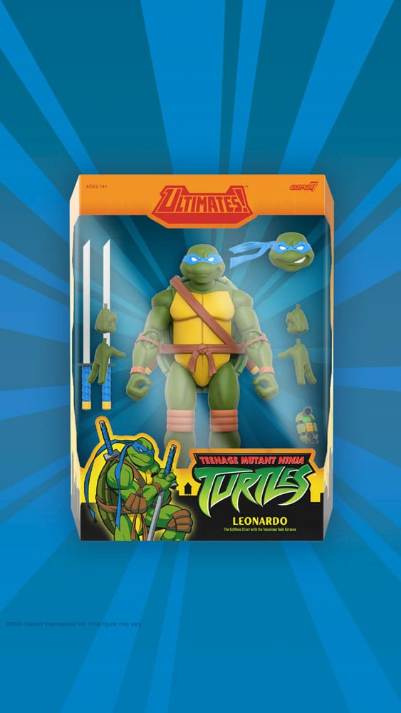 Teenage Mutant Ninja Turtles Ultimates Action Figur Wave 12 Leonardo 18 cm Super7