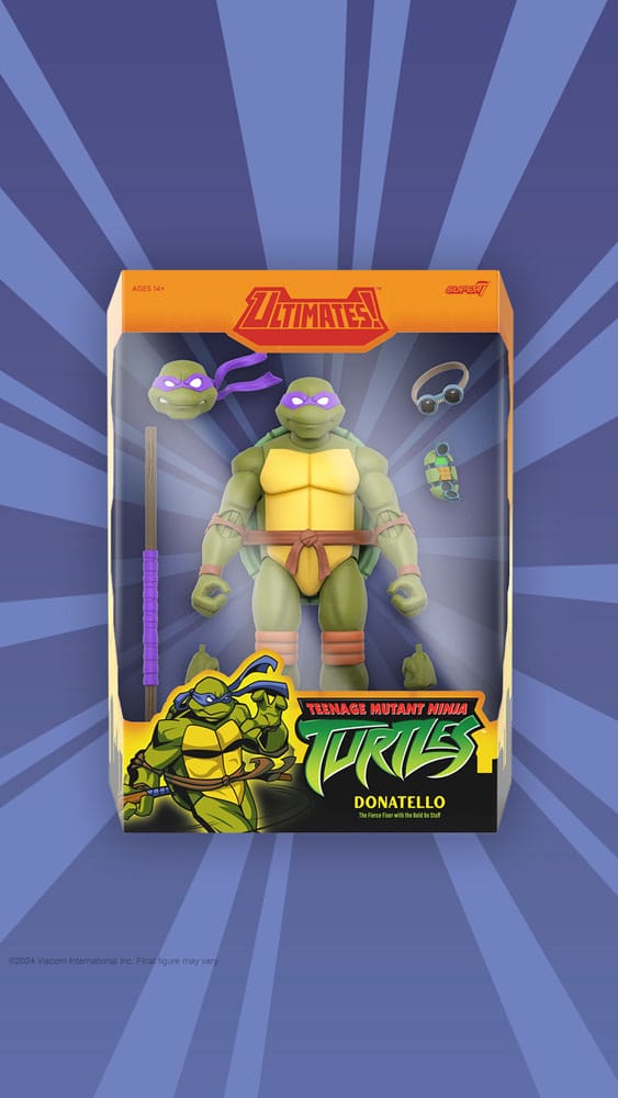 Teenage Mutant Ninja Turtles Ultimates Action Figur Wave 12 Donatello 18 cm Super7