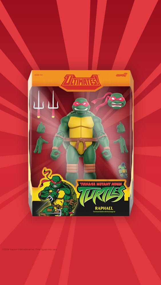 Teenage Mutant Ninja Turtles Ultimates Action Figur Wave 12 Raphael 18 cm Super7