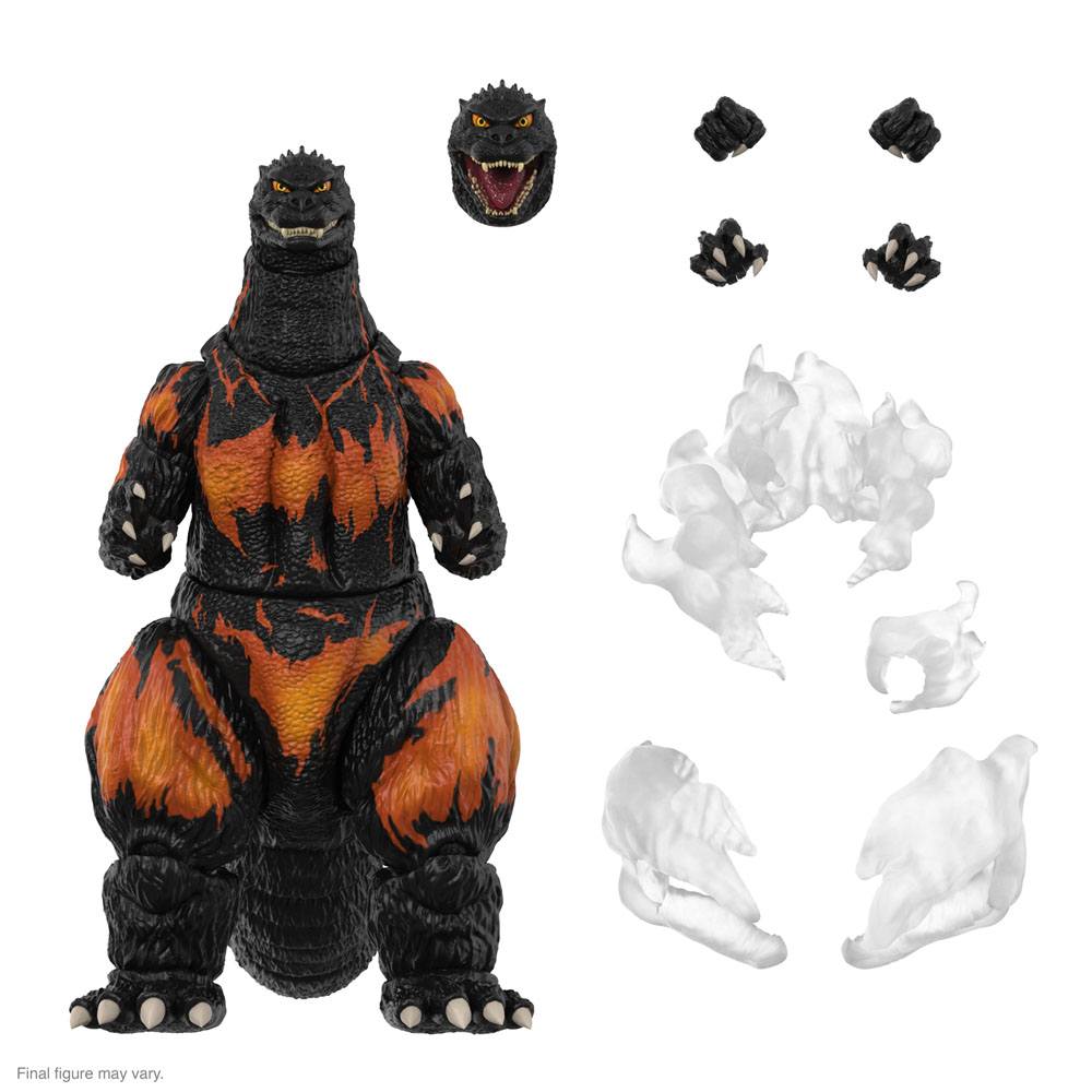 Toho Ultimates Action Figur Burning Godzilla 1995 20 cm Super7