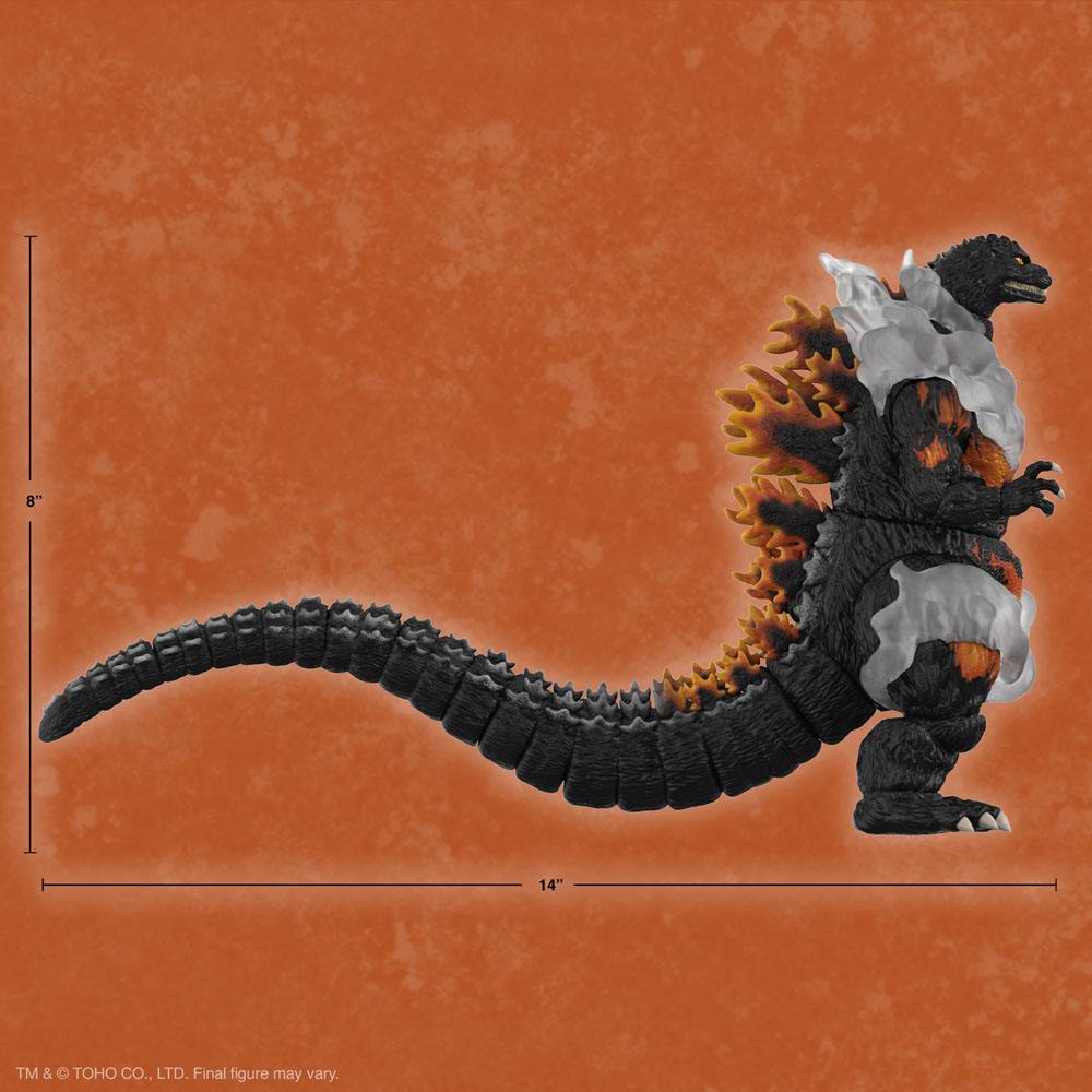 Toho Ultimates Action Figur Burning Godzilla 1995 20 cm Super7