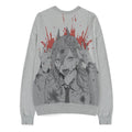 Chainsaw Man Sweater Power Grey Melange Size S Difuzed