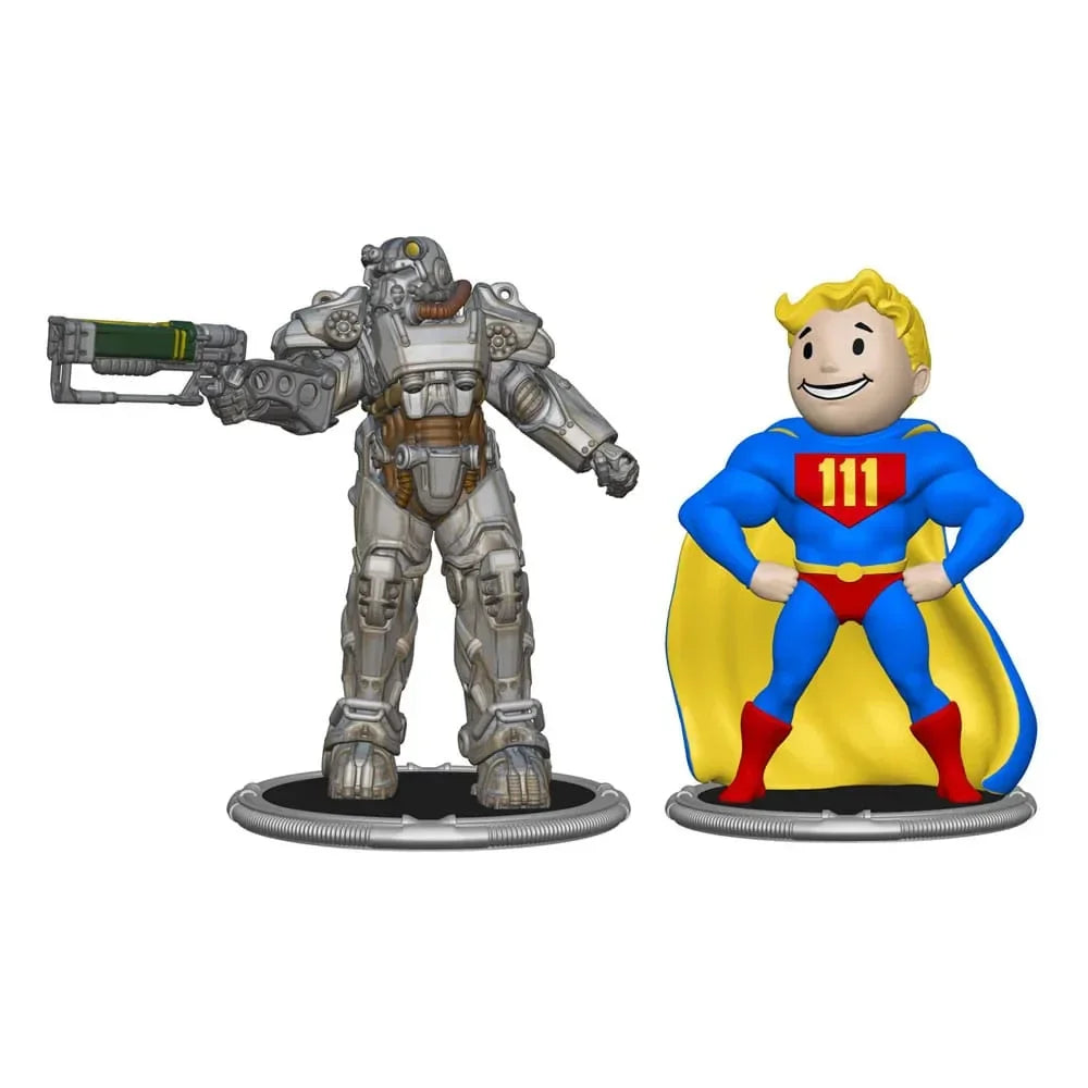 Fallout Mini Figures 2-Pack Set C T-60 & Vault Boy - 7 cm Syndicate Collectibles