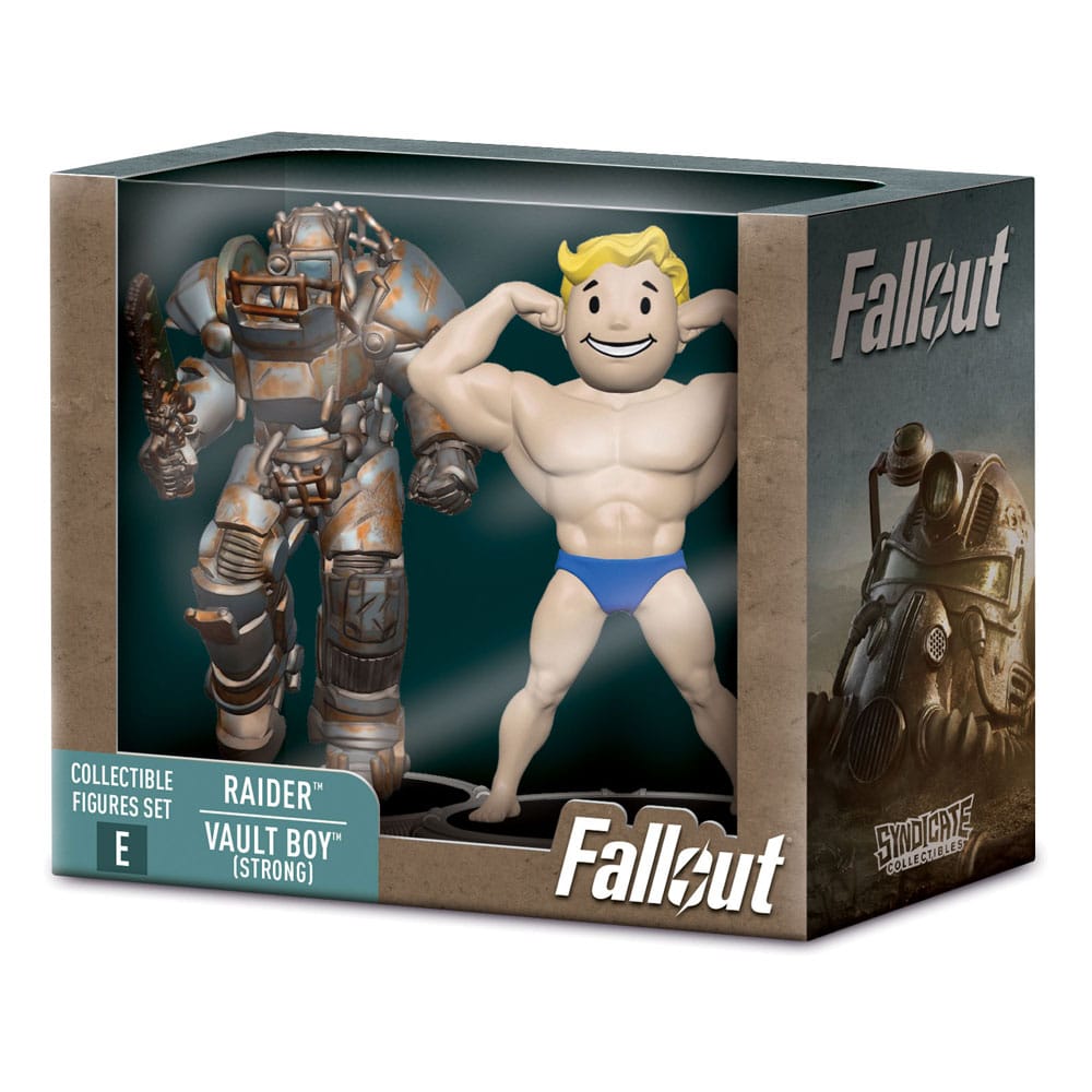 Fallout Mini Figures 2-Pack Set E Raider & Vault Boy (Strong) 7 cm Syndicate Collectibles