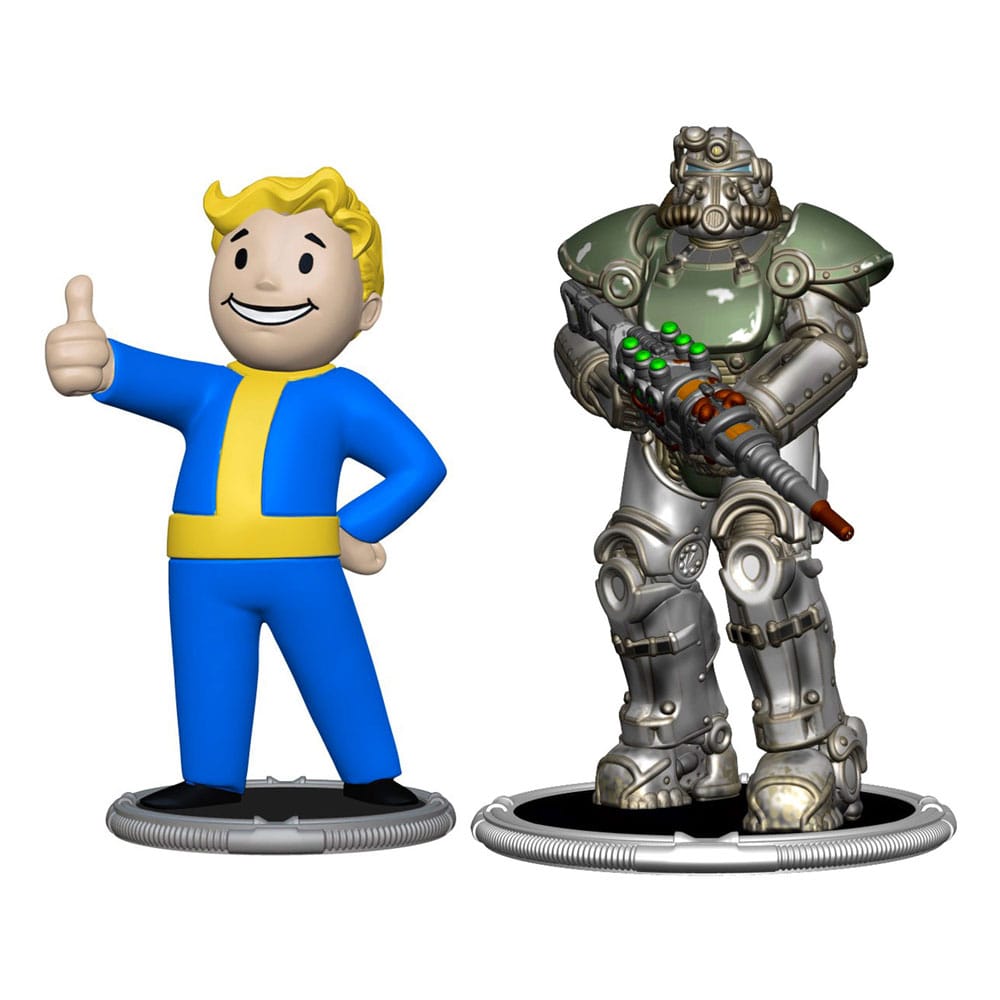 Fallout Mini Figures 2-Pack Set F Raider & Vault Boy (Strong) 7 cm Syndicate Collectibles