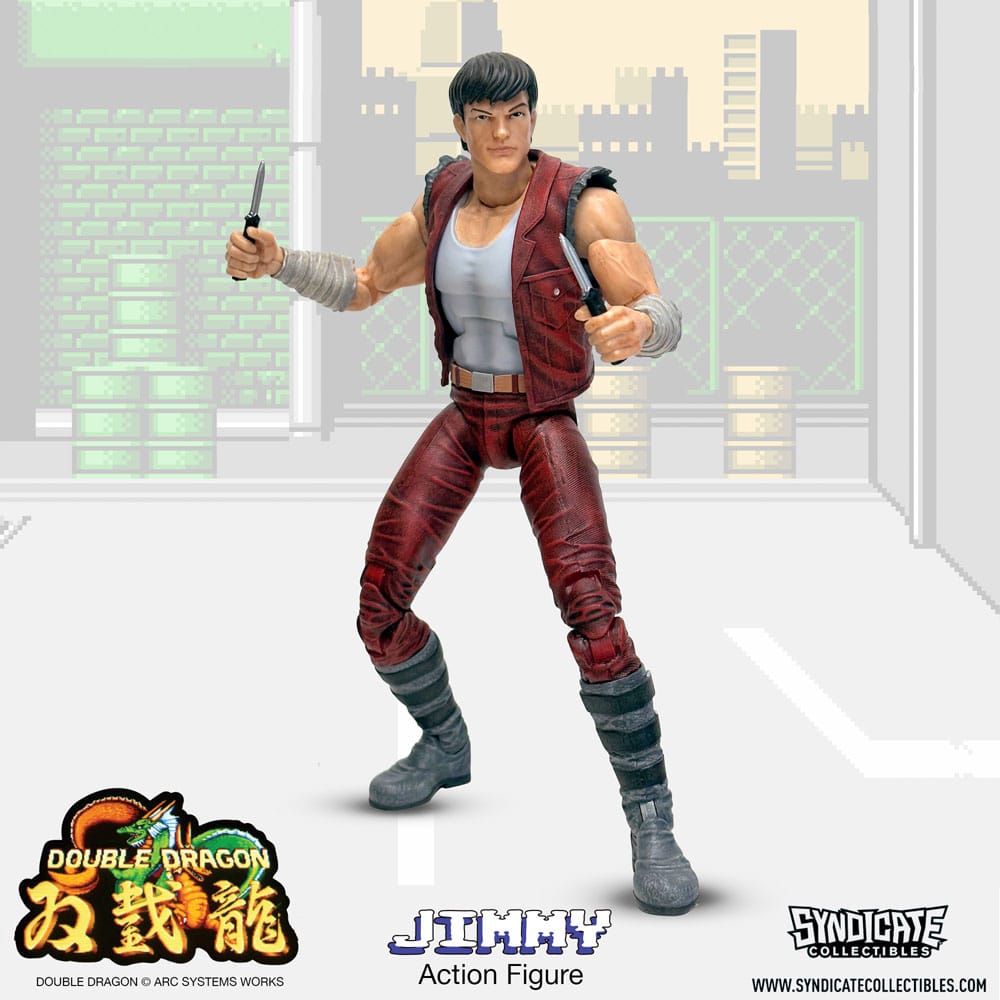 Double Dragon Deluxe Action Figure 1/12 Jimmy 18 cm Syndicate Collectibles