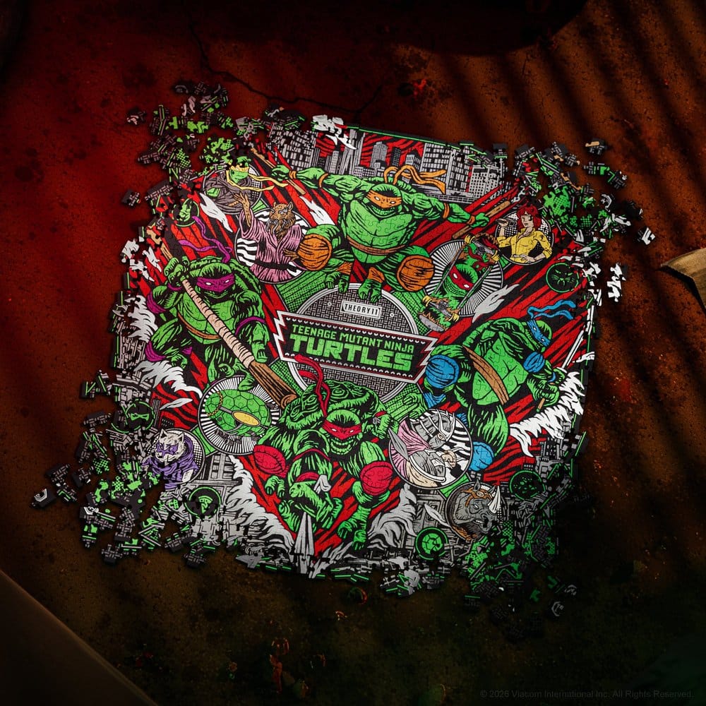Teenage Mutant Ninja Turtles tredimensionellt pussel med 1000 bitar