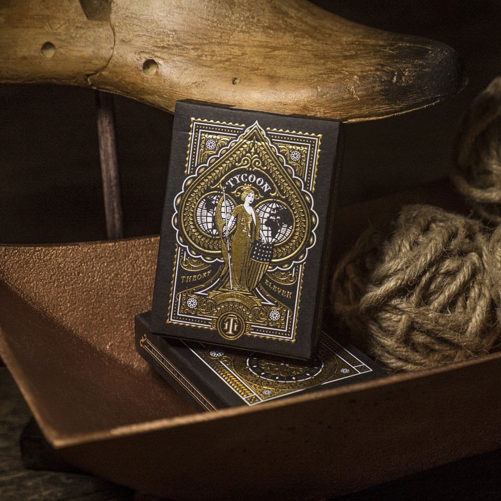 Tycoon Playing Cards Black - Premium Kvalitet för Spelentusiaster Theory11