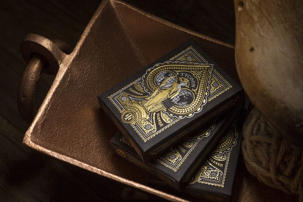 Tycoon Playing Cards Black - Premium Kvalitet för Spelentusiaster Theory11