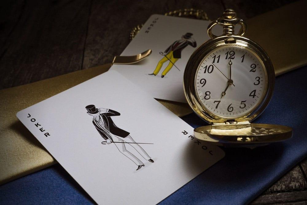 Tycoon Playing Cards Blå - Premium Spelkort för Poker och Spel Theory11