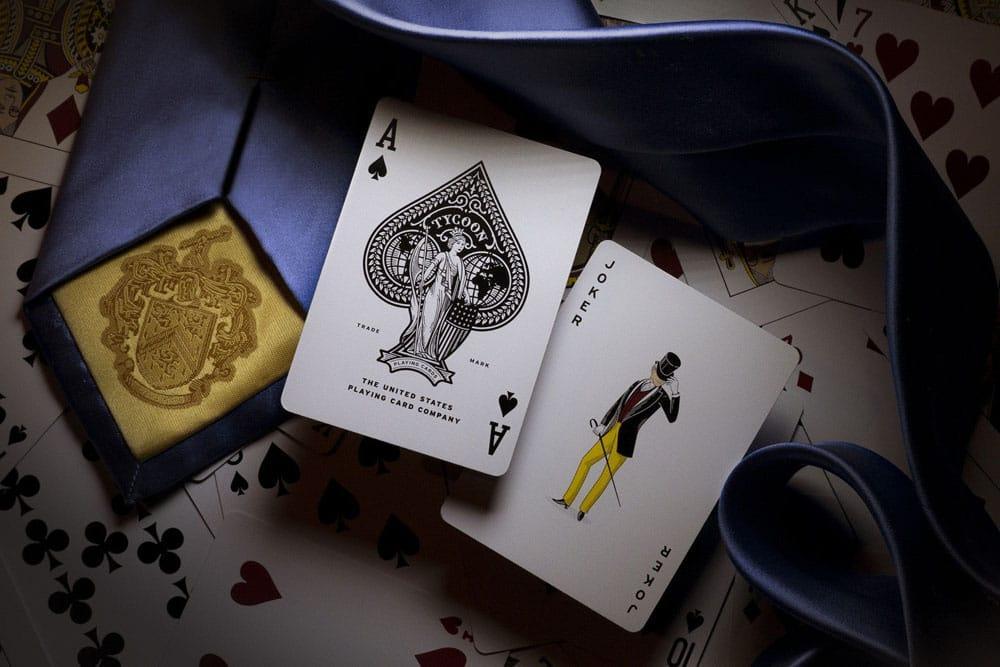 Tycoon Playing Cards Blå - Premium Spelkort för Poker och Spel Theory11