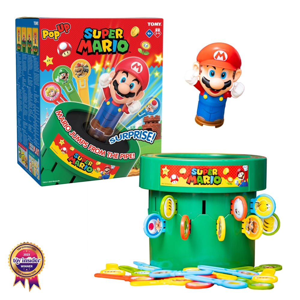 Super Mario Pop Up Game Mario - Det Klassiska Barnspelet Tomy