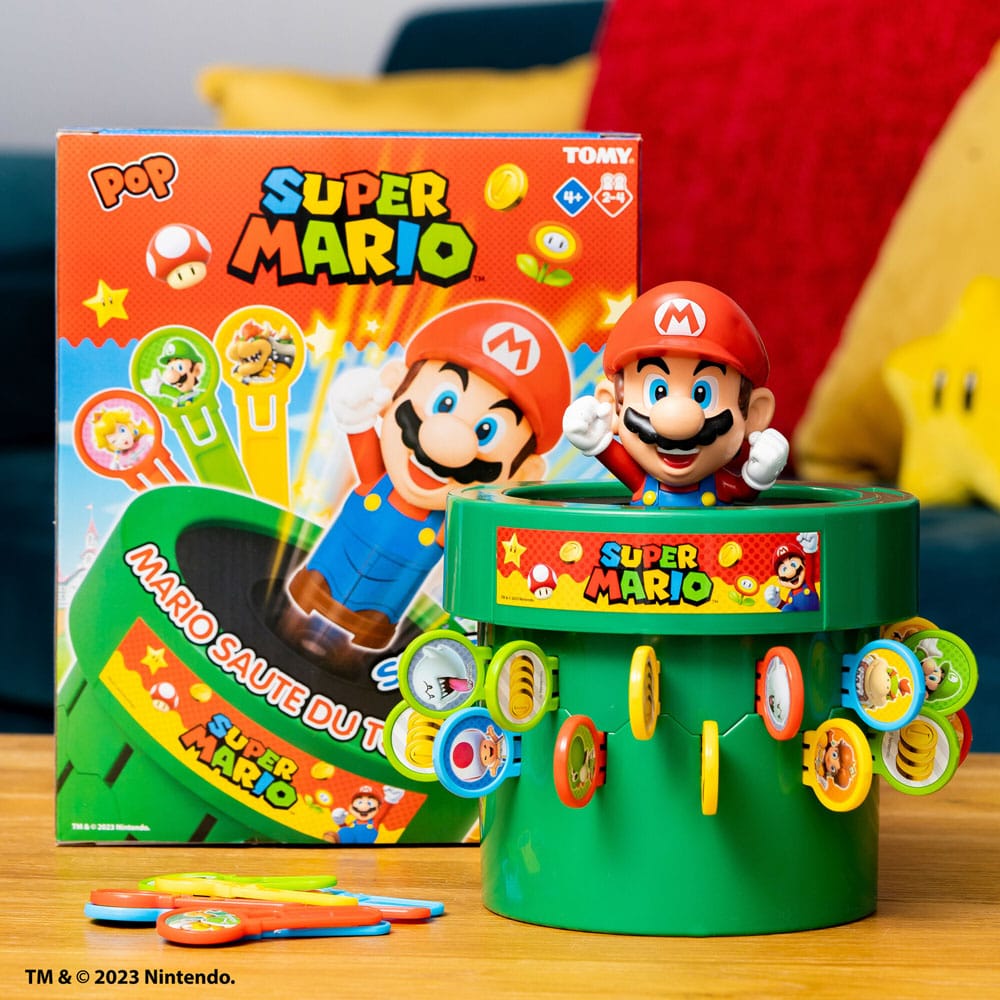 Super Mario Pop Up Game Mario - Det Klassiska Barnspelet Tomy
