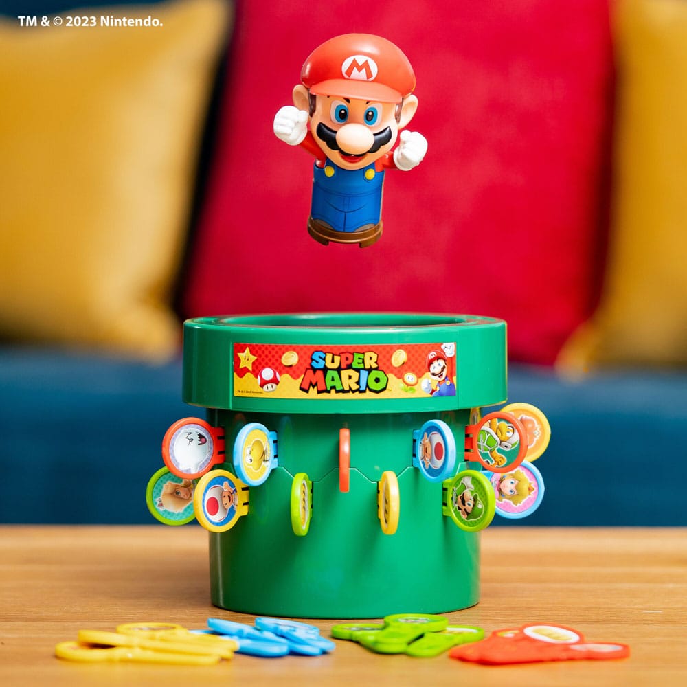 Super Mario Pop Up Game Mario - Det Klassiska Barnspelet Tomy