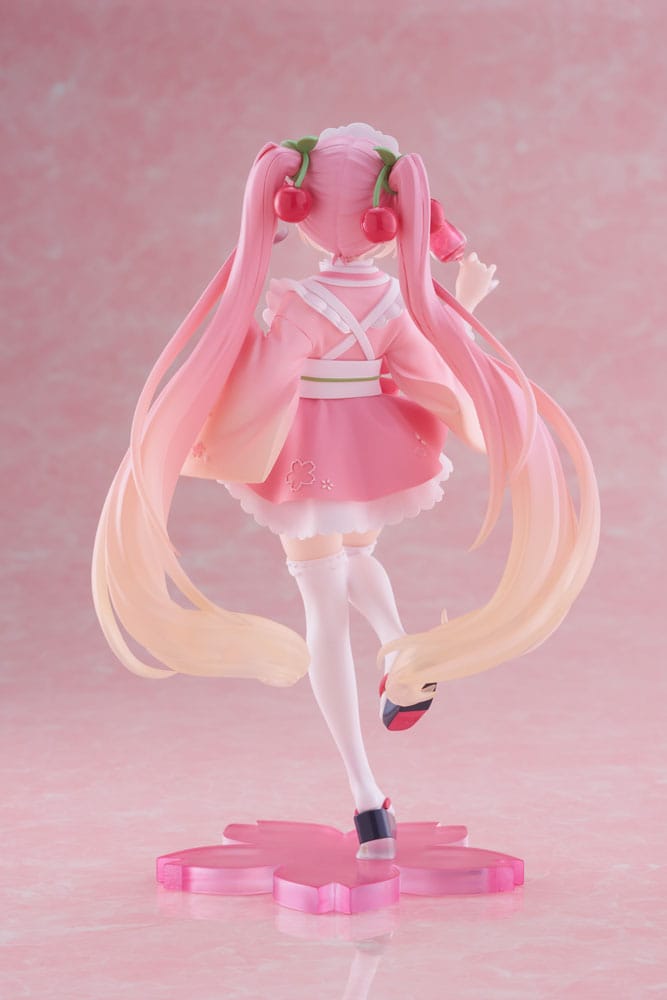 Hatsune Miku PVC Figur - Newly Written Sakura Miku Japanese Cafe Ver. Reissue 18 cm Taito Prize