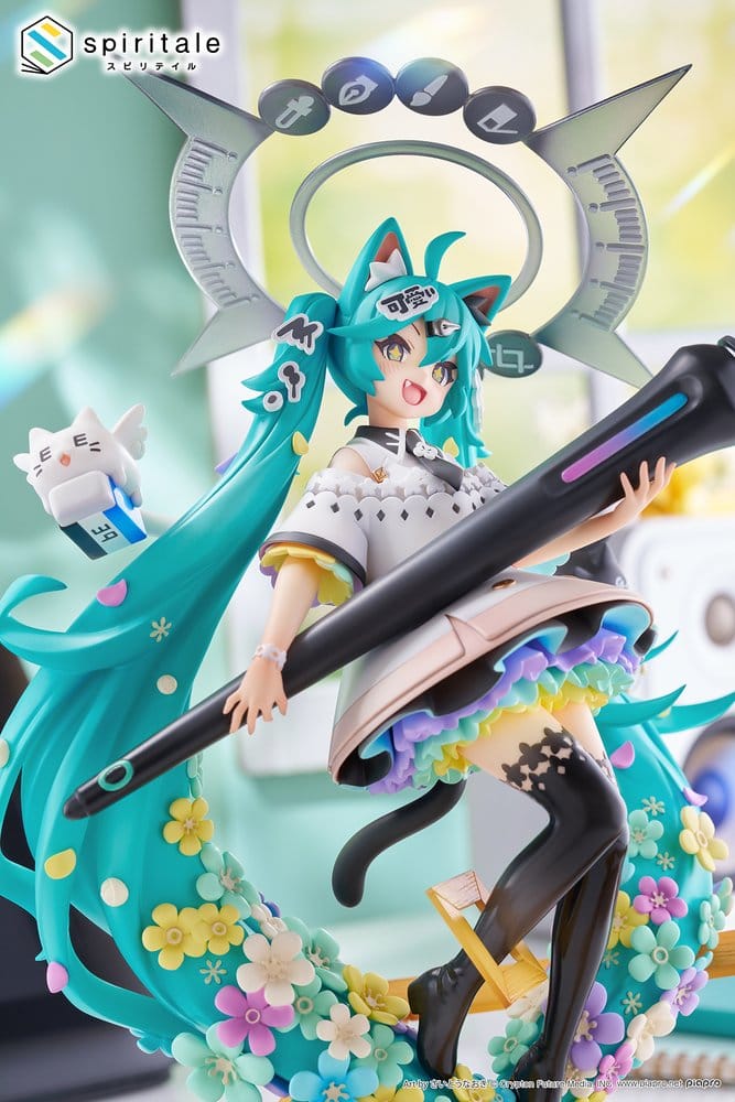 Hatsune Miku x Naoki Saito PVC-Figur 1/7 My Figure Making! The Painter Ver. 34 cm