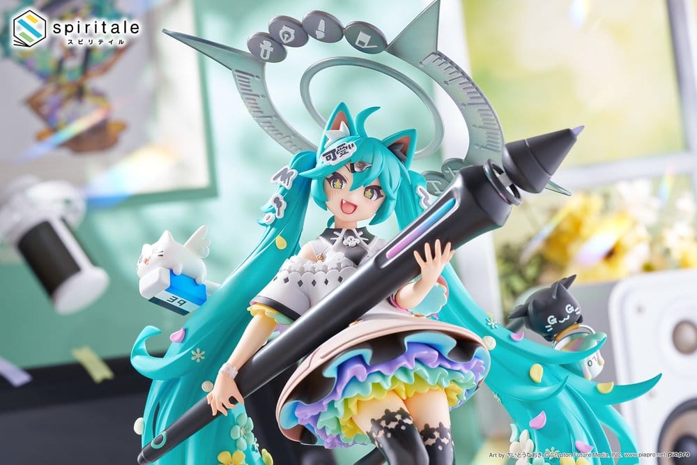 Hatsune Miku x Naoki Saito PVC-Figur 1/7 My Figure Making! The Painter Ver. 34 cm