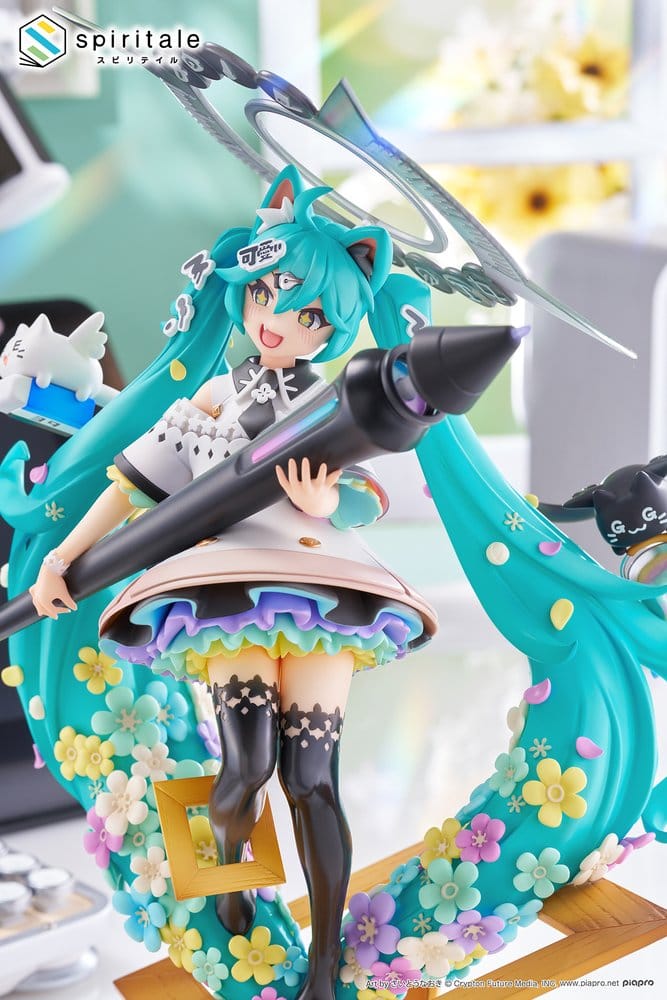 Hatsune Miku x Naoki Saito PVC-Figur 1/7 My Figure Making! The Painter Ver. 34 cm
