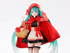 Hatsune Miku Wonderland PVC-statyn Lilla Röda Kappan 18 cm Taito Prize