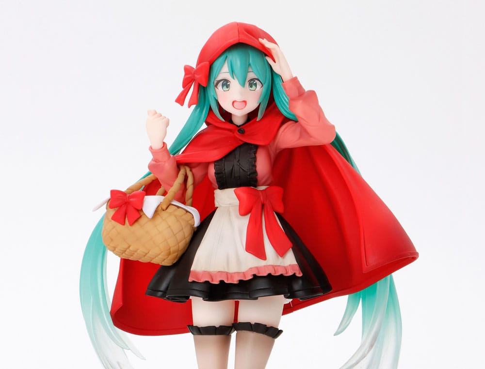 Hatsune Miku Wonderland PVC-statyn Lilla Röda Kappan 18 cm Taito Prize