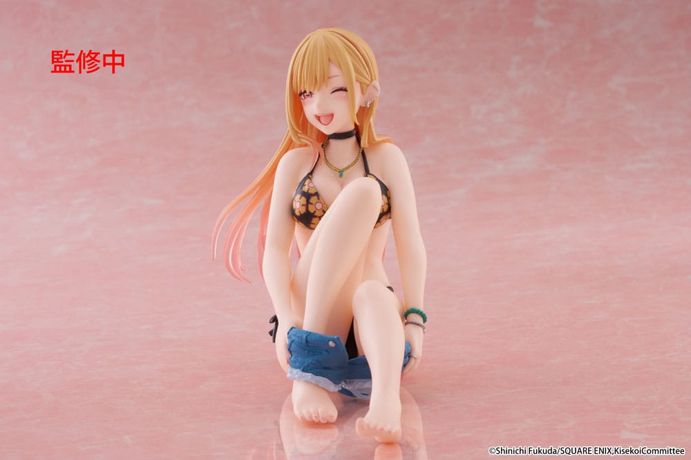 My Dress-Up Darling PVC Figur Desktop Cute Figure Marin Kitagawa Measured Swimsuit Ver. 13 cm Taito Prize