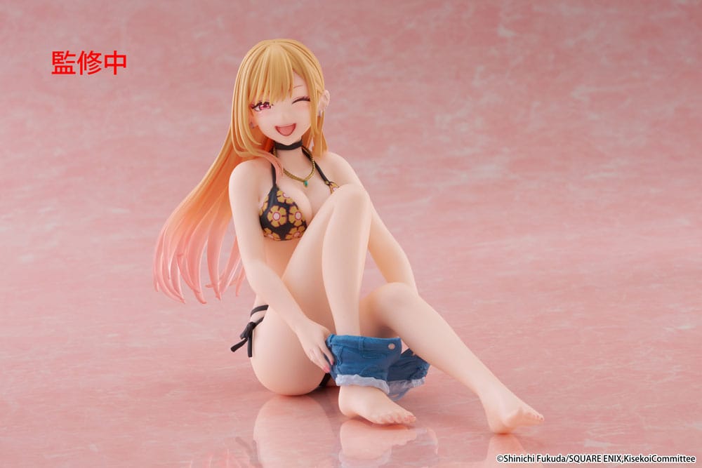 My Dress-Up Darling PVC Figur Desktop Cute Figure Marin Kitagawa Measured Swimsuit Ver. 13 cm Taito Prize