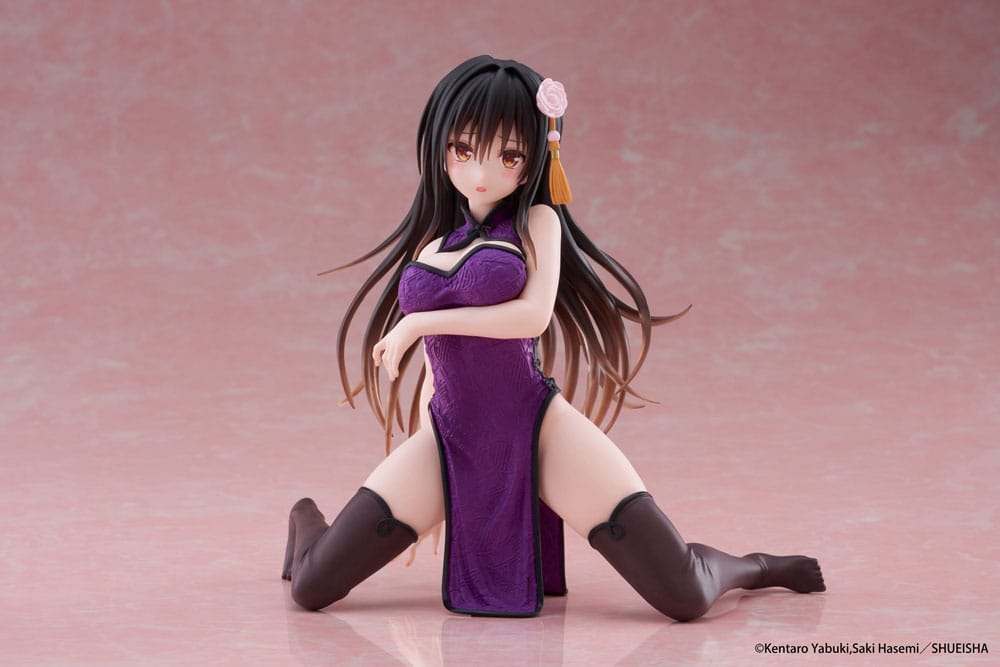 To Love Ru Darkness Desktop Cute PVC Figur Yui Kotegawa (Kinesisk Klänning Version) 13 cm Taito Prize