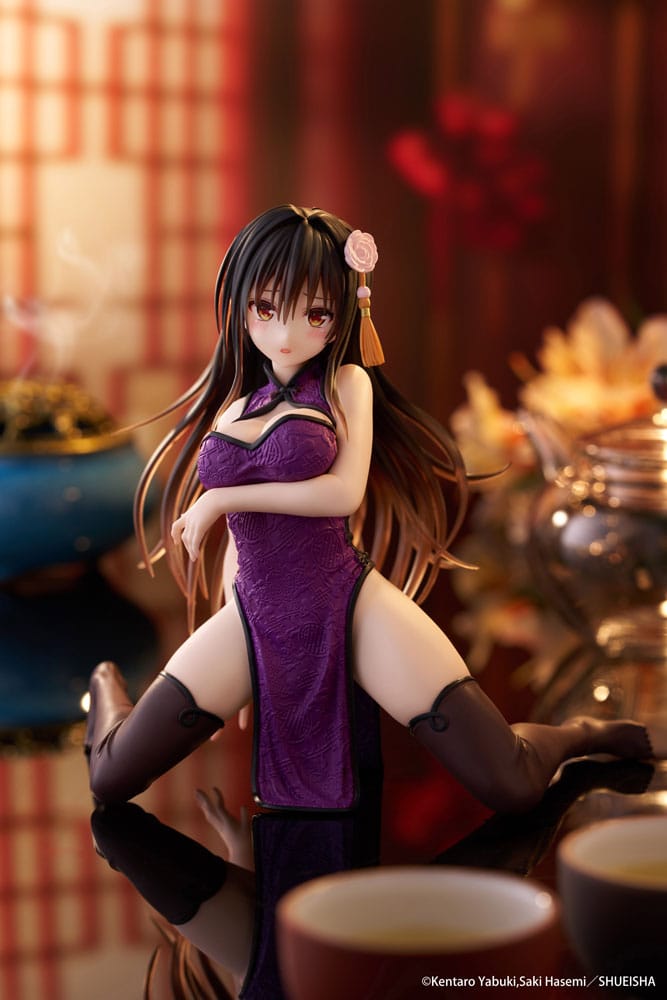 To Love Ru Darkness Desktop Cute PVC Figur Yui Kotegawa (Kinesisk Klänning Version) 13 cm Taito Prize