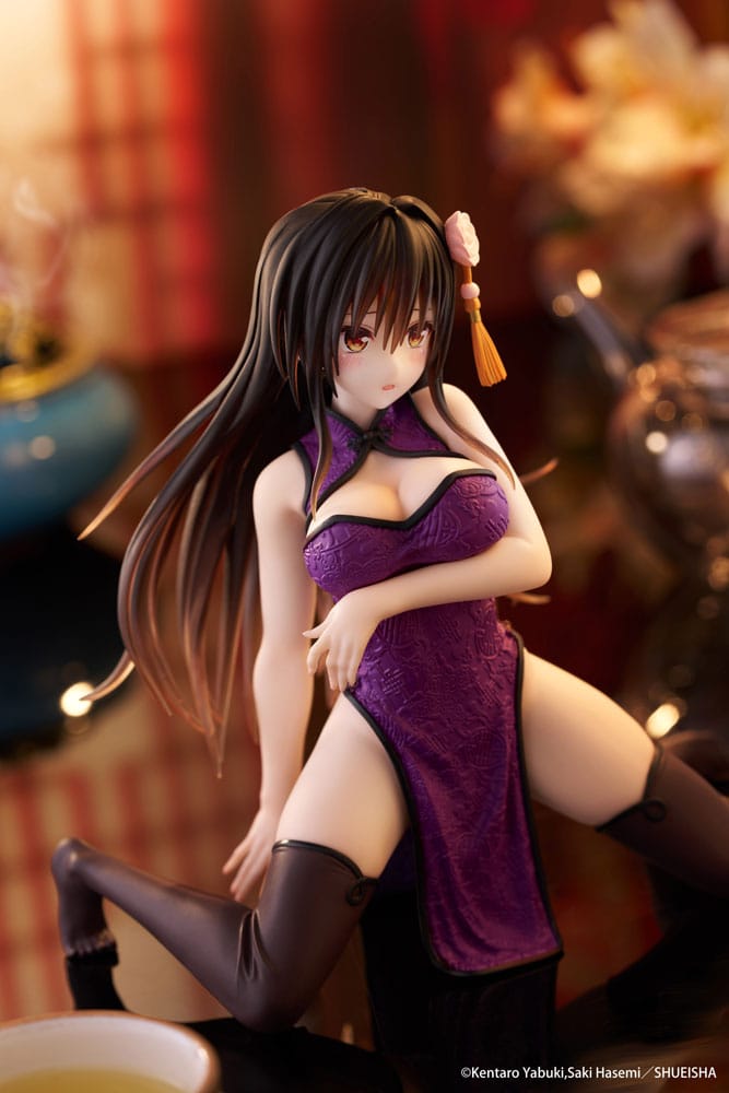 To Love Ru Darkness Desktop Cute PVC Figur Yui Kotegawa (Kinesisk Klänning Version) 13 cm Taito Prize