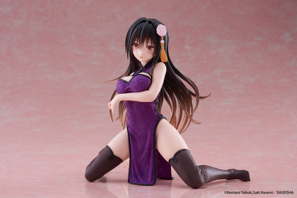 To Love Ru Darkness Desktop Cute PVC Figur Yui Kotegawa (Kinesisk Klänning Version) 13 cm Taito Prize