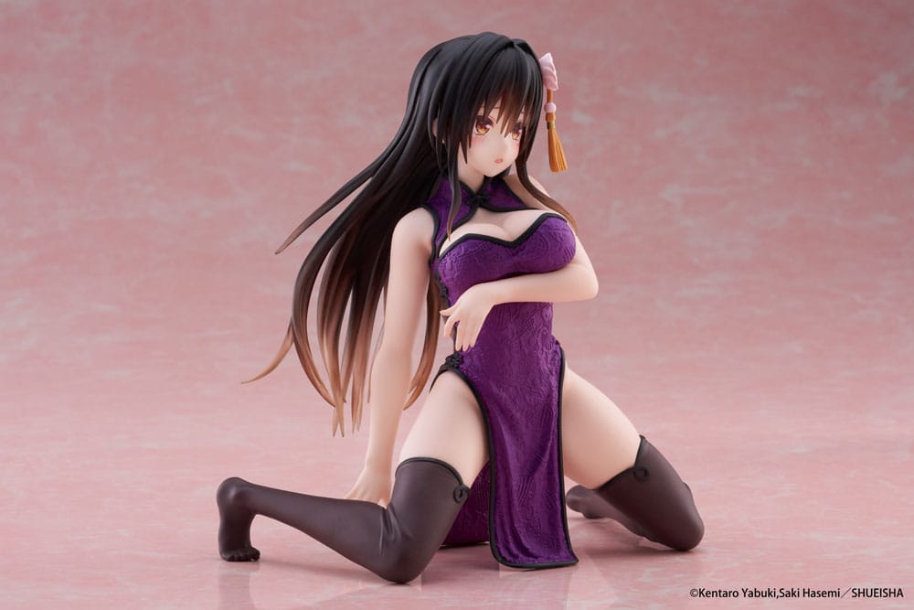 To Love Ru Darkness Desktop Cute PVC Figur Yui Kotegawa (Kinesisk Klänning Version) 13 cm Taito Prize