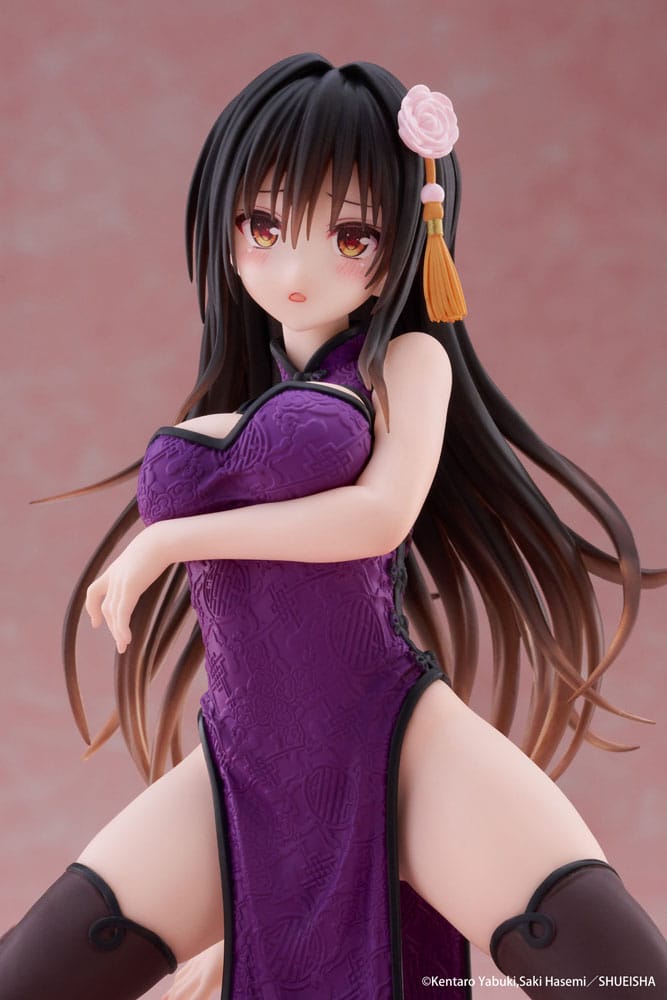 To Love Ru Darkness Desktop Cute PVC Figur Yui Kotegawa (Kinesisk Klänning Version) 13 cm Taito Prize