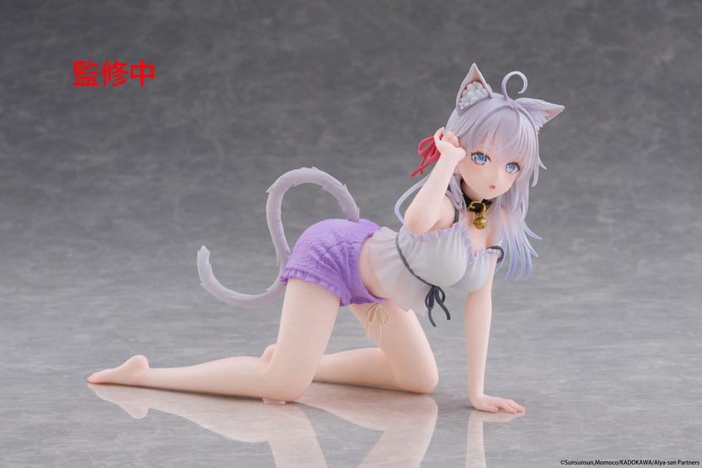 Alya Sometimes Hides Her Feelings i Rysk PVC Figur - Söt Figur med Kattöron (13 cm) Taito Prize