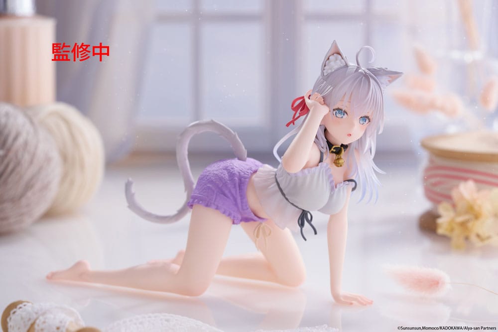 Alya Sometimes Hides Her Feelings i Rysk PVC Figur - Söt Figur med Kattöron (13 cm) Taito Prize