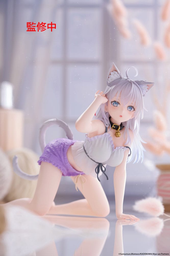 Alya Sometimes Hides Her Feelings i Rysk PVC Figur - Söt Figur med Kattöron (13 cm) Taito Prize