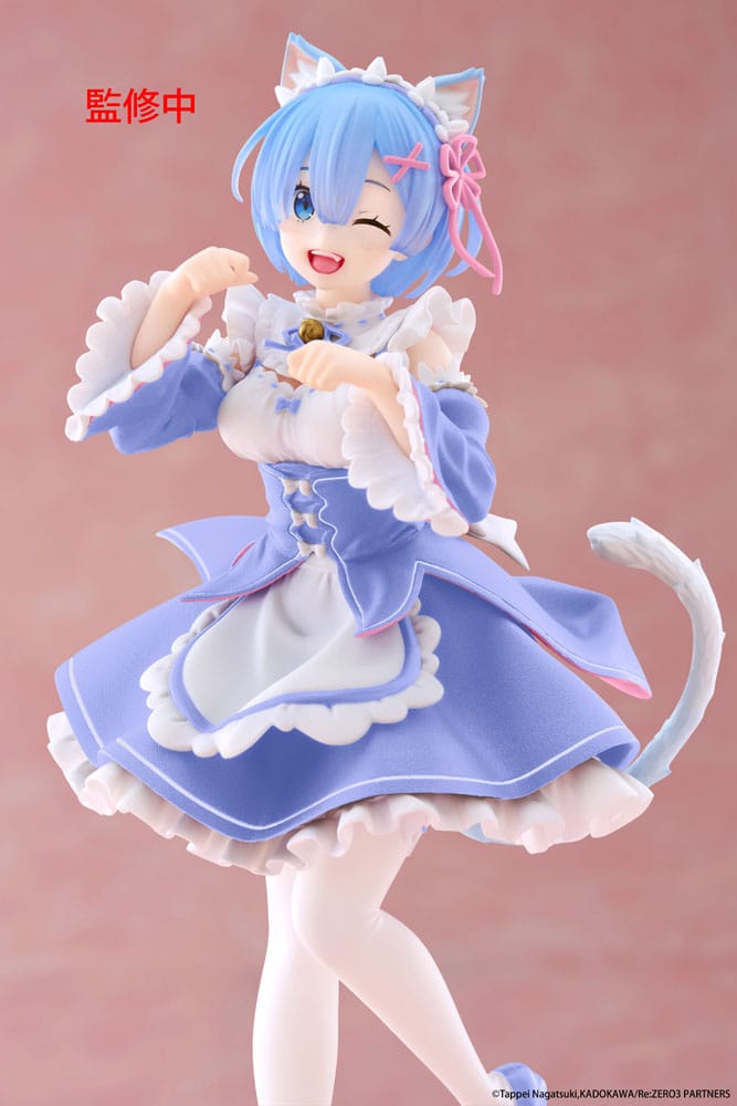 Re:Zero Starting Life in Another World Coreful PVC Figur Rem Cat Maid Ver. Renewal 18 cm Taito Prize