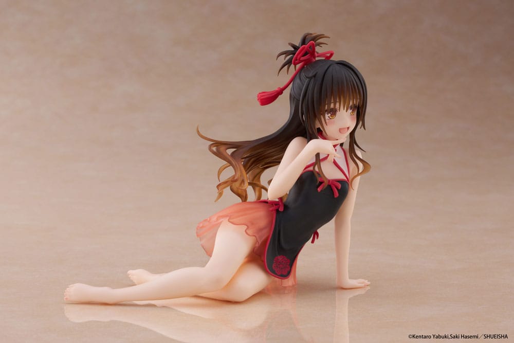 To Love-Ru Darkness PVC Figur Desktop Cute Figure Mikan Yuki Chinese Dress Ver. 13 cm Taito Prize