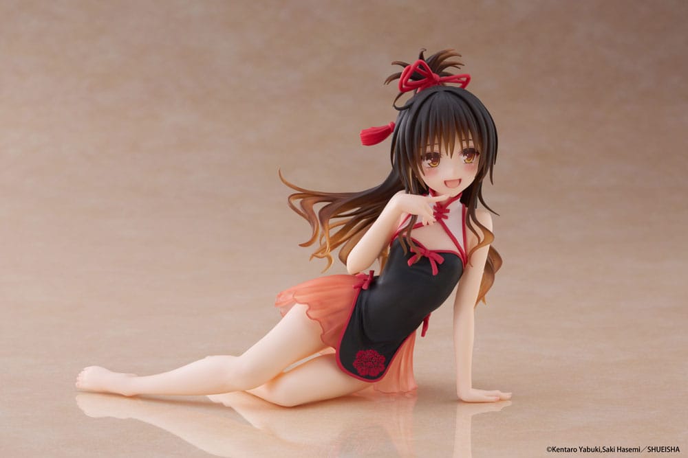 To Love-Ru Darkness PVC Figur Desktop Cute Figure Mikan Yuki Chinese Dress Ver. 13 cm Taito Prize