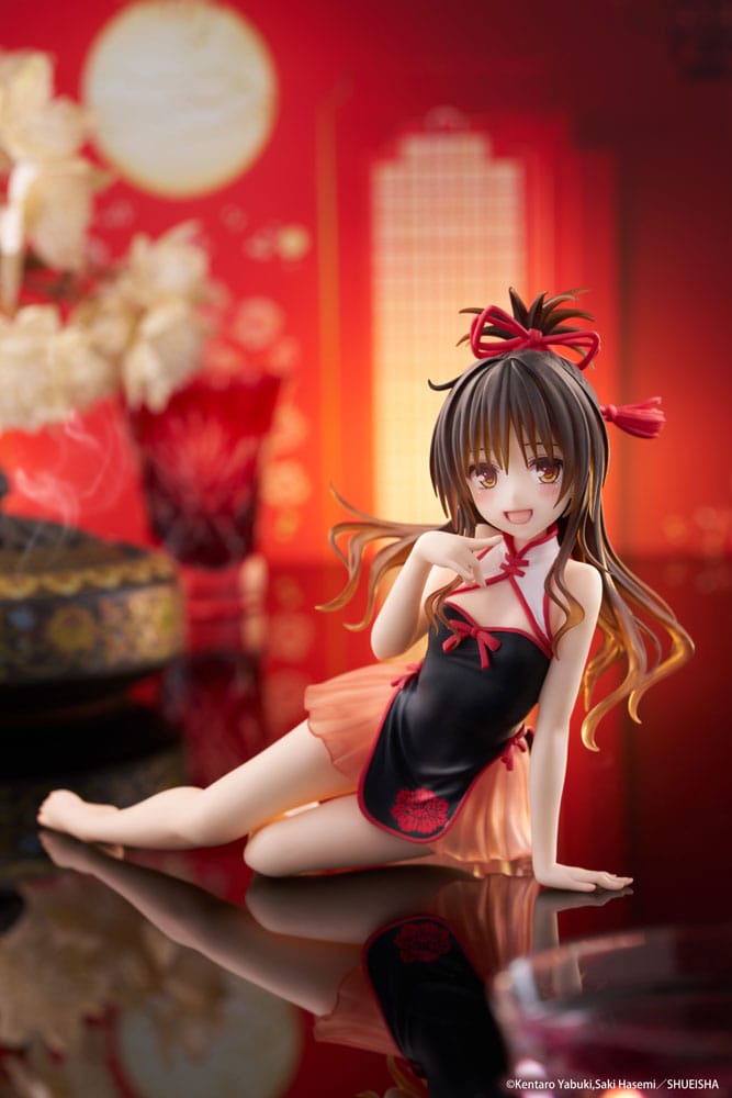 To Love-Ru Darkness PVC Figur Desktop Cute Figure Mikan Yuki Chinese Dress Ver. 13 cm Taito Prize